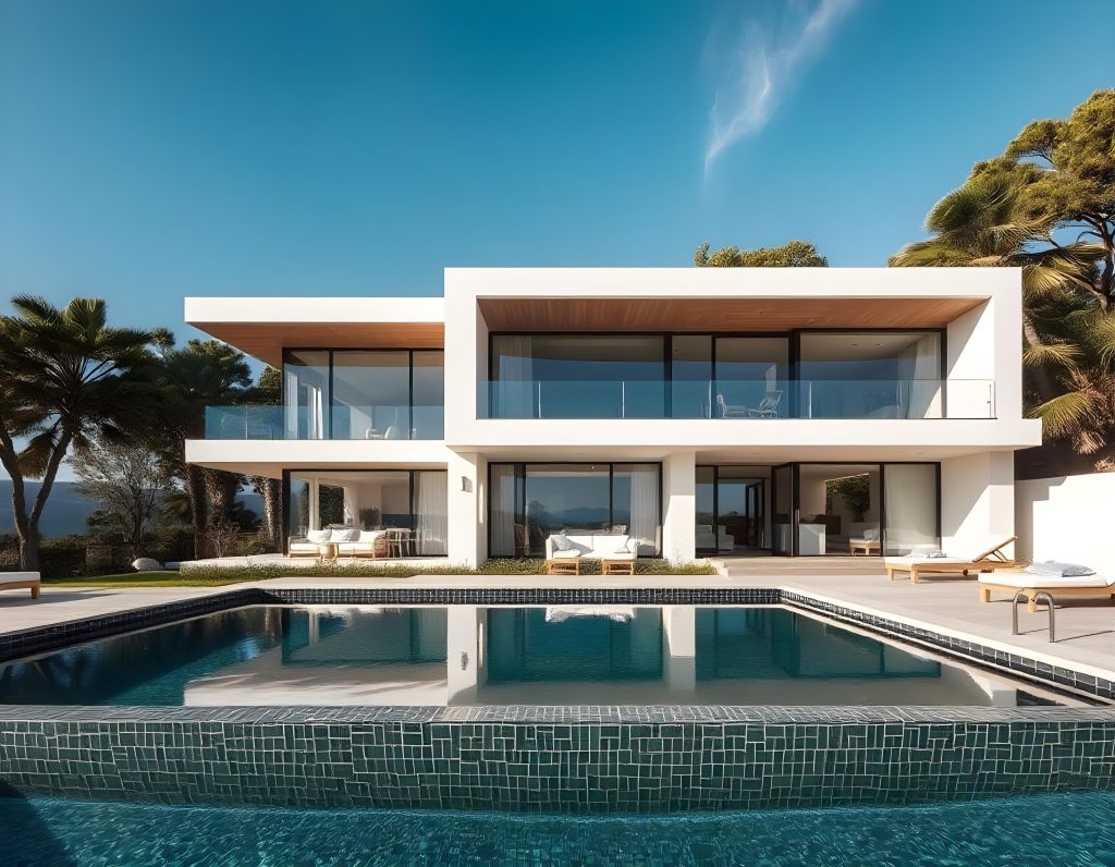 chalet moderno con piscina