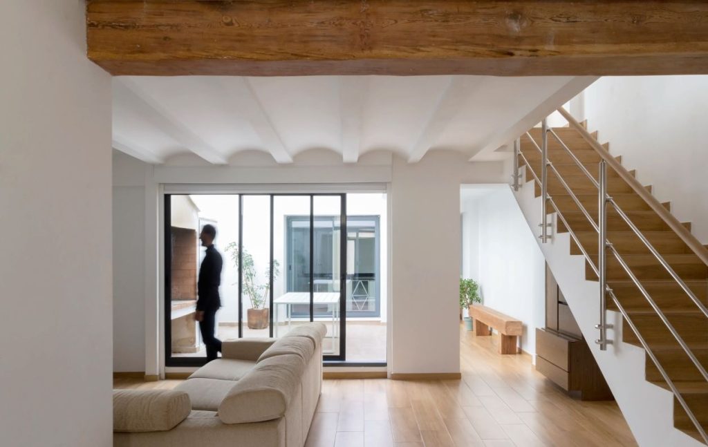 Tipos de escalera en una construcción