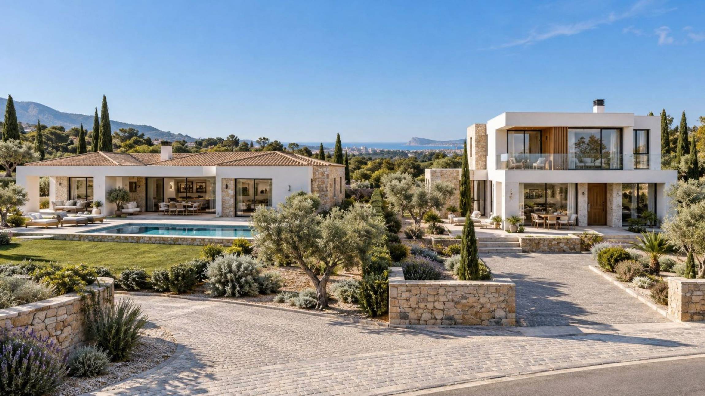 Casa de 300m2 con piscina y sin piscina de 2 plantas